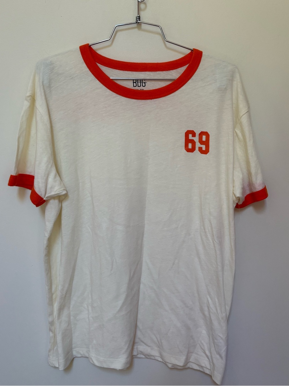 NWOT Urban Outfitters BDG Varsity Graphic Slim Fit Retro Ringer Tee Size XL - Picture 3 of 11